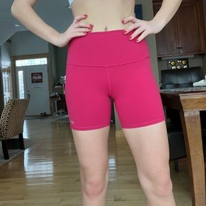 ALO Yoga Pink Bike Shorts